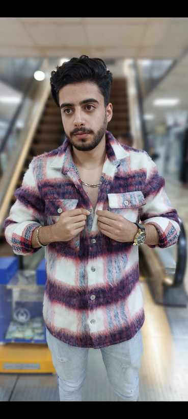 پیراهن پشمی در حد پتو سایز بندی m l xl xxl