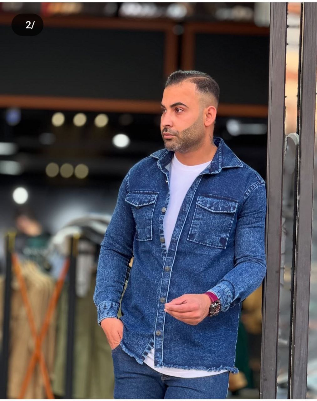 پیراهن لی ضخیم آبی تیره جین اصل ضخیم ارسال رایگان